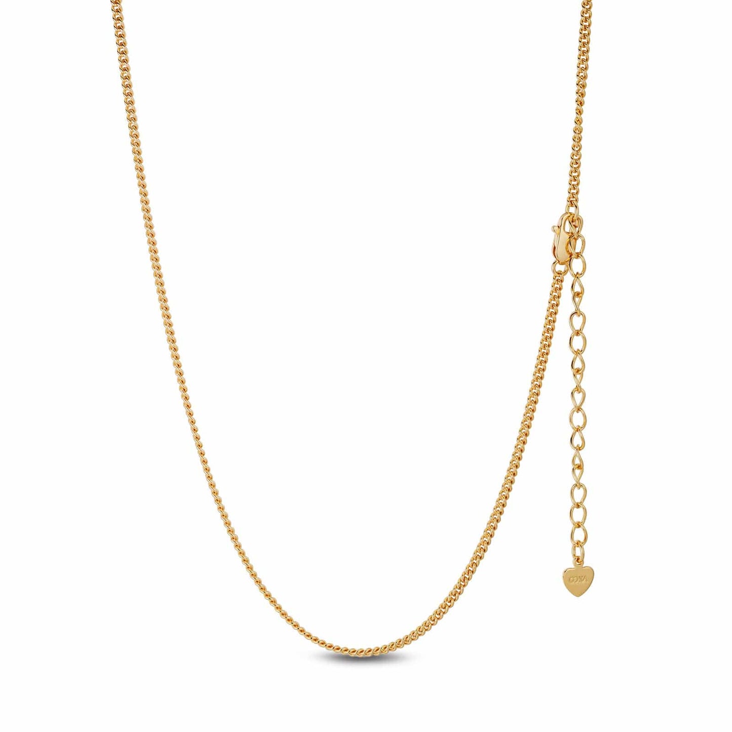 Sterling Silver Classic Chain Necklace In 14K Gold Plated