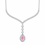 [💥As @JeannieBASMR's Pick] Rosy Teardrop Tarnish-resistant Silver Pendant Necklace In White Gold Plated