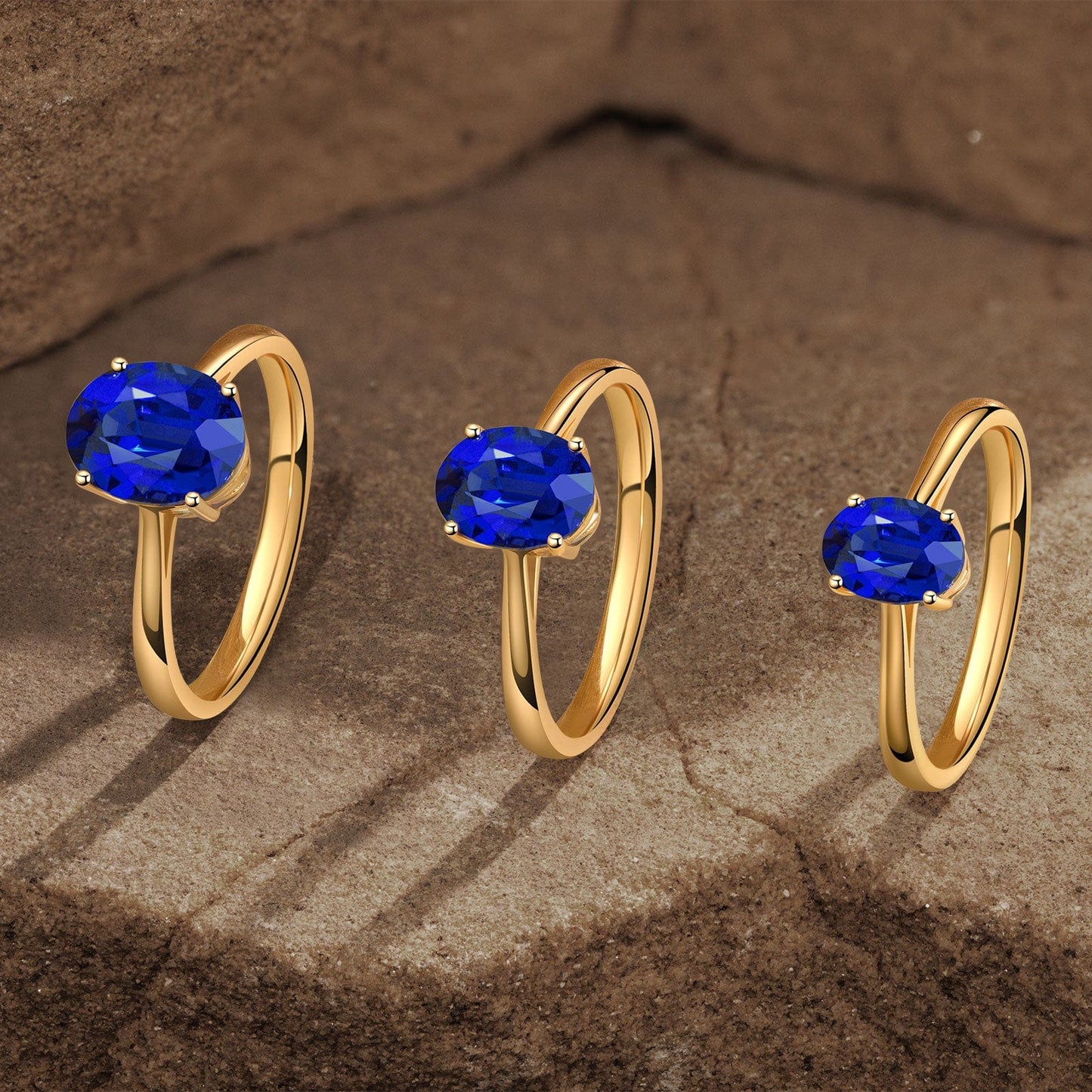 💥 🧲 Fan Appreciation Day: Tarnish-resistant Silver Ring Band In 14K Gold Plated & GRC Certificate - not up for individual sale - Add this to cart to make your free Sapphire into a Sparkling Ring