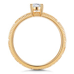IGI Certified Lab-Grown Radiant Cut Diamond - Solitaire Classic Engagement Ring Solid 14K Yellow Gold (Includes IGI Certification from International Gemological Institute)