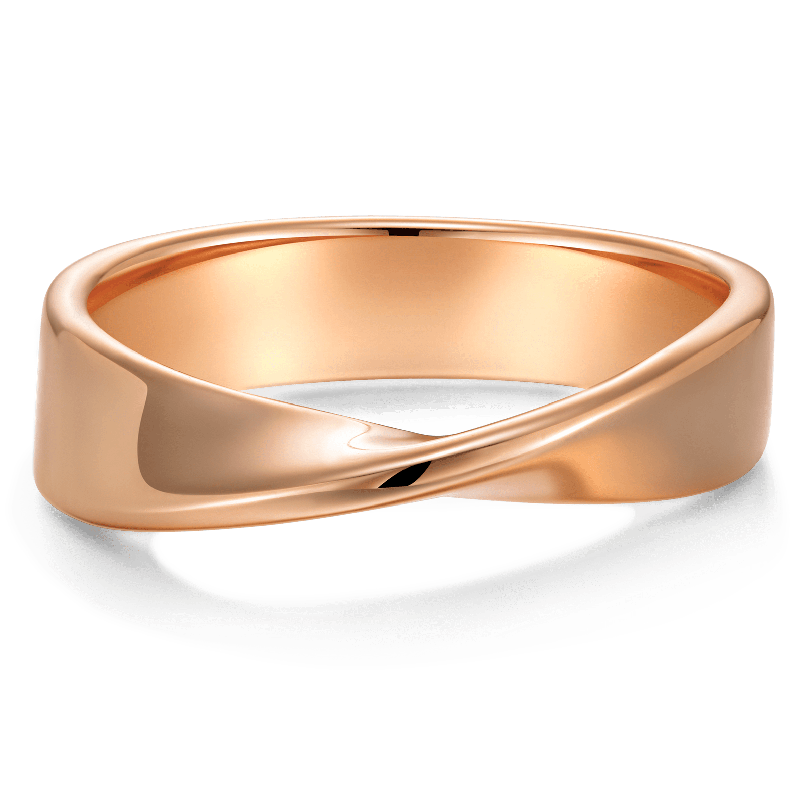 GENUINE LOVE Band Ring Women's Wedding Rings - 14K Rose Gold