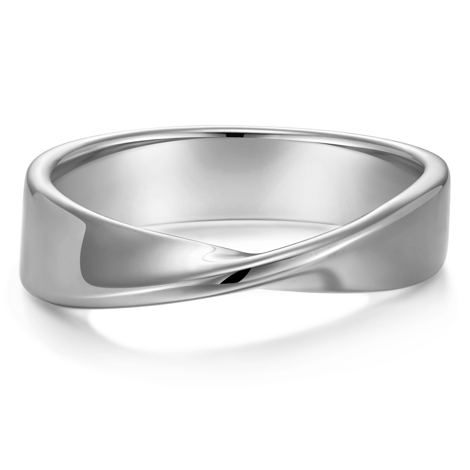 GENUINE LOVE Band Ring Women's Wedding Rings - 14K White Gold