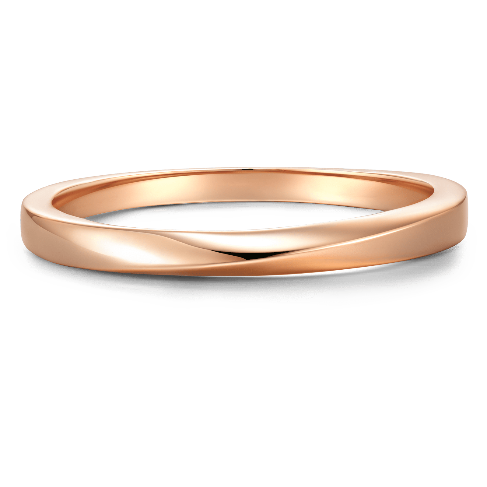 GENUINE LOVE Couple's Rings - 14K Rose Gold Men's Band