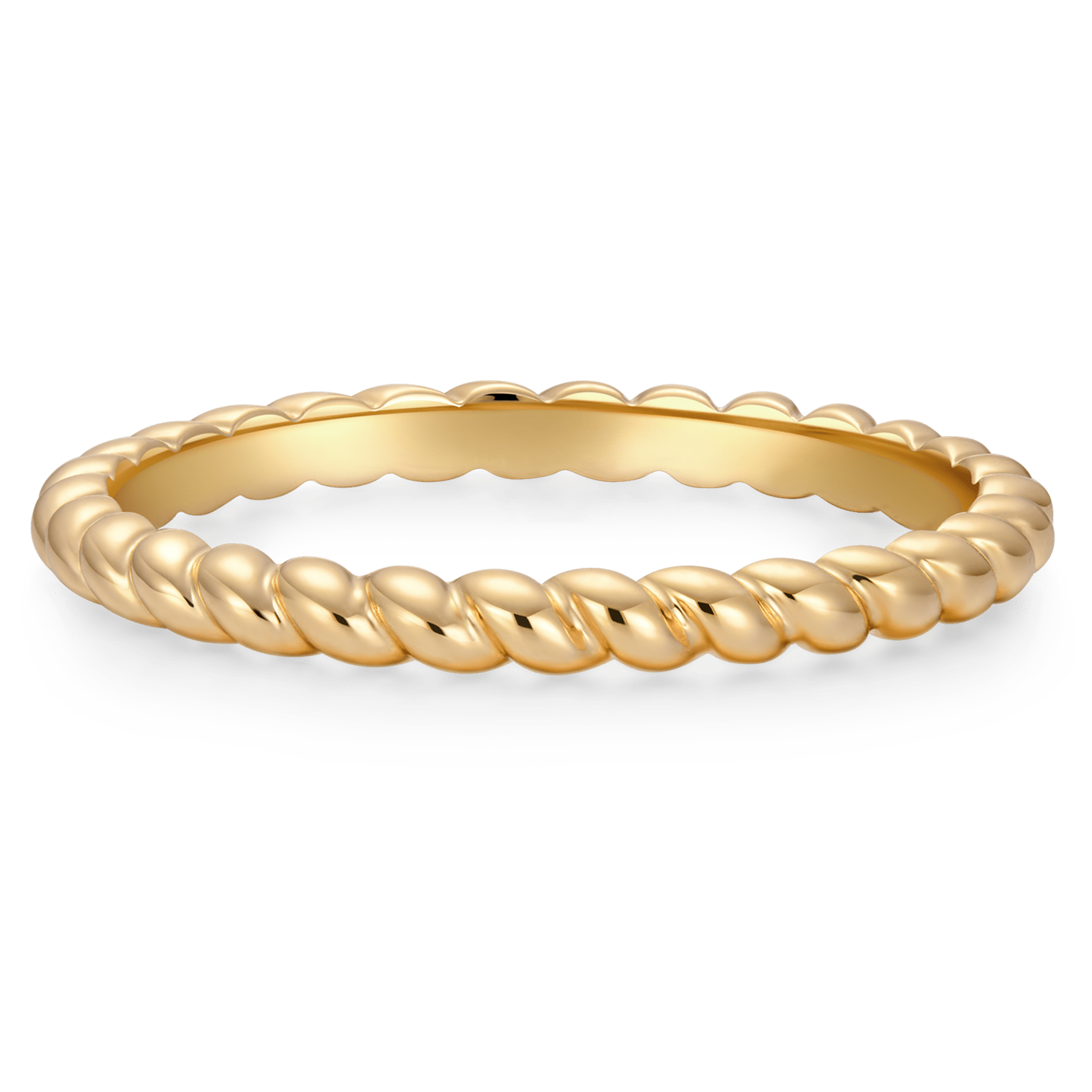 GENUINE LOVE Band Ring Women's Wedding Rings - 14K Yellow Gold