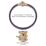 Cute Koala Tarnish-resistant Silver Charms Bracelet Set With Enamel In 14K Gold Plated (Includes bracelet and all charms shown)