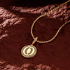 Sterling Silver Lucky Number Necklace Set In 14K Gold Plated