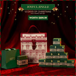 The Iconic Advent Calendar - 12 Days of Christmas Fine Jewelry Gift Set: Sterling Silver Christmas Green Earrings and Charms Bracelet Set With Enamel In 14K Gold Plated