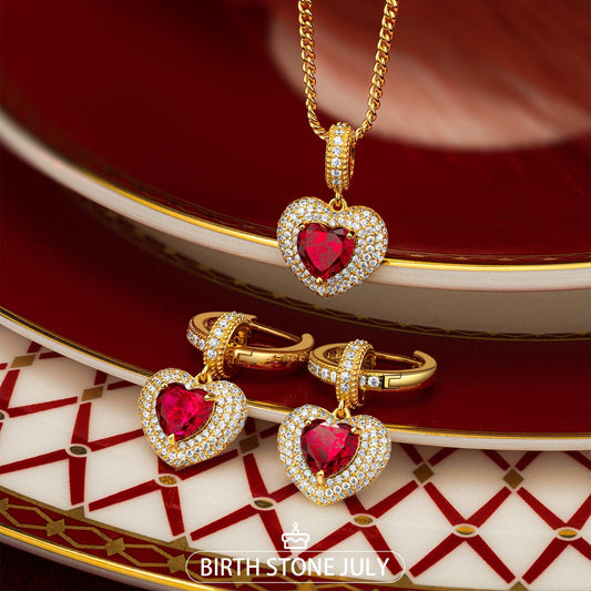 gon- Sterling Silver Cherished Moments Charms Necklace and Charms Earrings Set In 14K Gold Plated