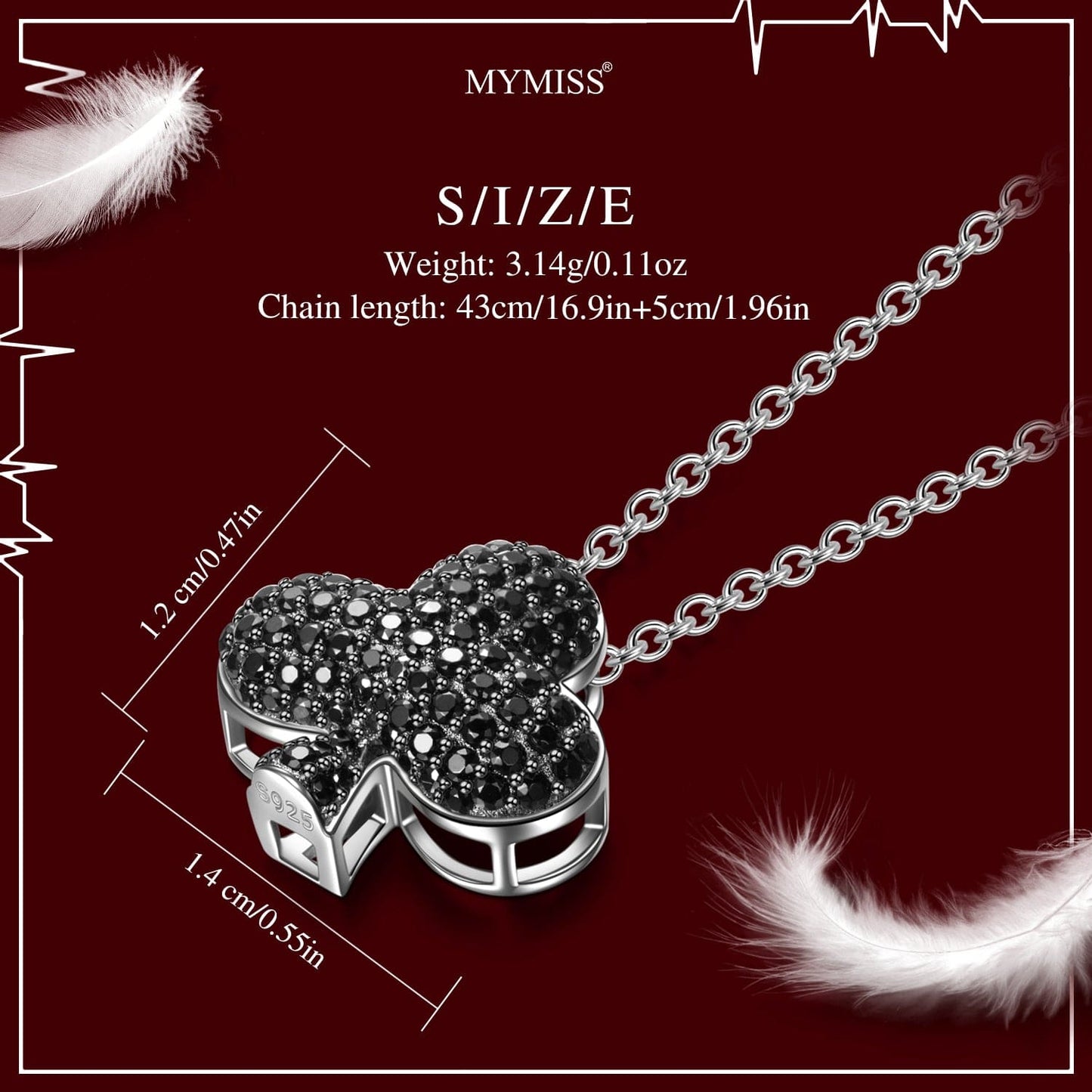 Halloween Treats Exclusive: Spend Over $200 In A Single Purchase To Get This Sterling Silver Silver Midnight Clover Necklace and Earrings In White Gold Plated For FREE - (Ships With Order, No Need To Add To Cart)