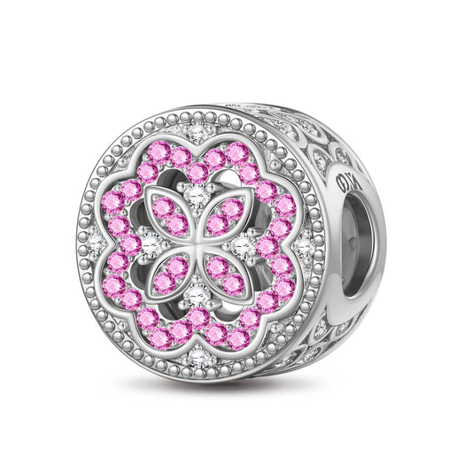 gona- Amethyst Rainbow Tarnish-resistant Silver Charms With Enamel In White Gold Plated - GONA