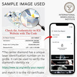 IGI Certified Lab-Grown Oval Brilliant Cut Diamond - Halo Classic Engagement Ring Solid 14K Yellow Gold (Includes IGI Certification from International Gemological Institute)