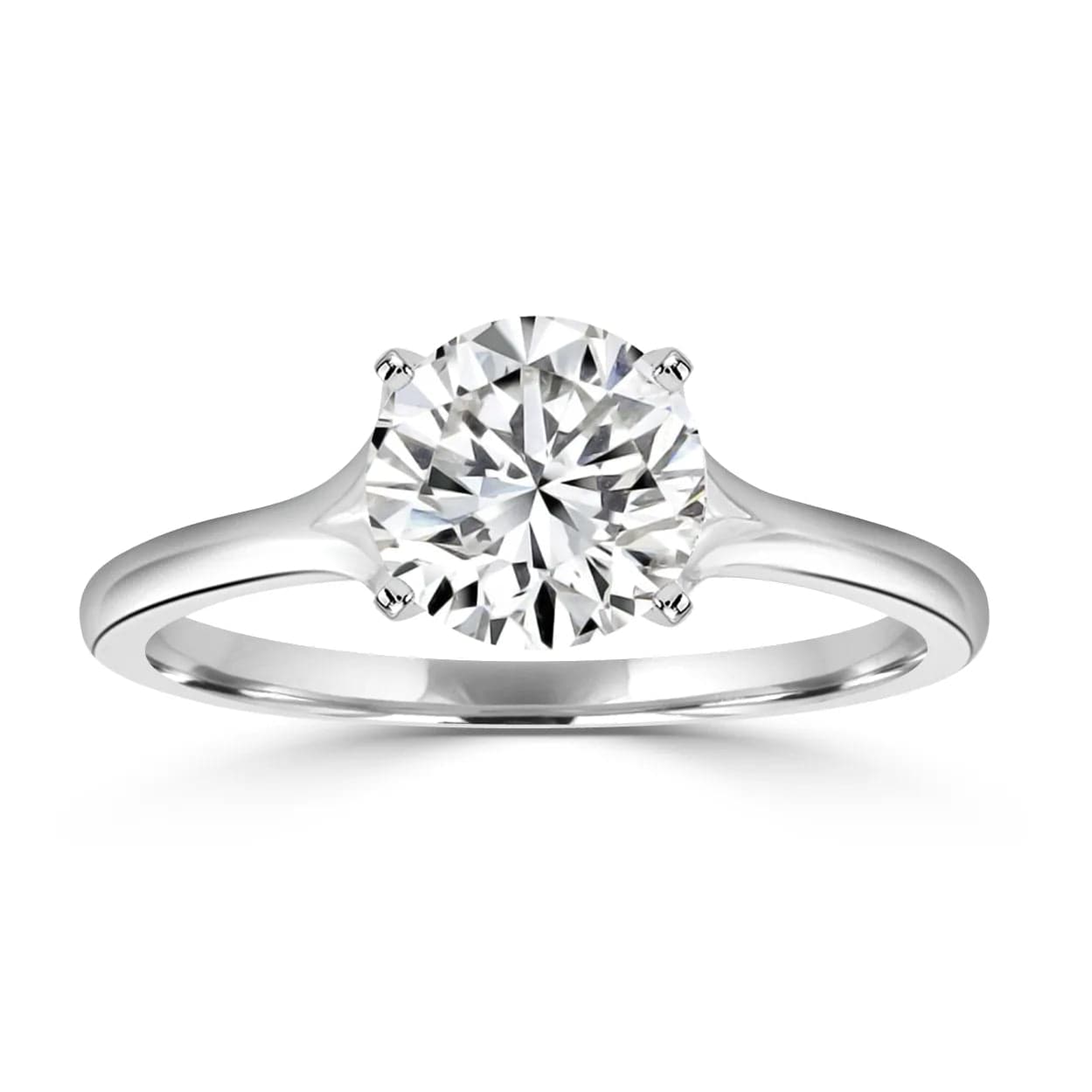 Round-White Gold|Round|14K White Gold|18K White Gold|Platinum