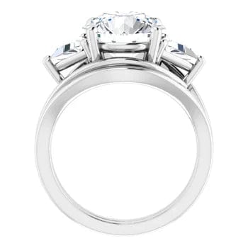Golden Trio Solitaire Ring