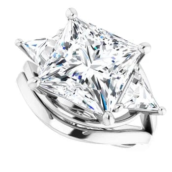 Golden Trio Solitaire Ring